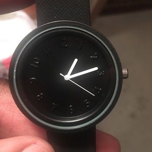 Black Analog Wrist Watch